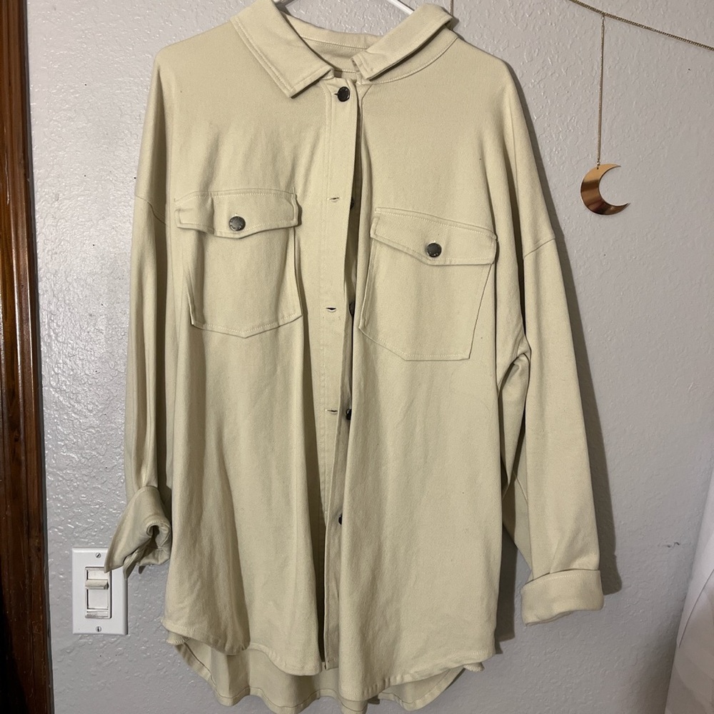 Cream Shacket - image 1